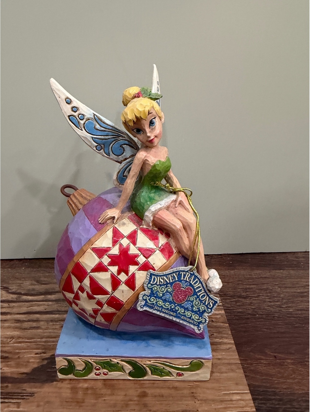 Disney Traditions Tinker Bell Hot Air Balloon Ornament Figurine
